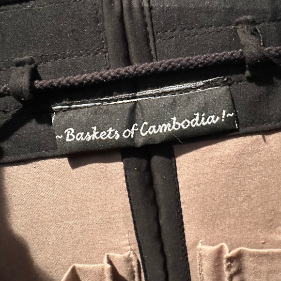 Vintage Bucket Drawstring Straw Bag - Picture 5 of 8